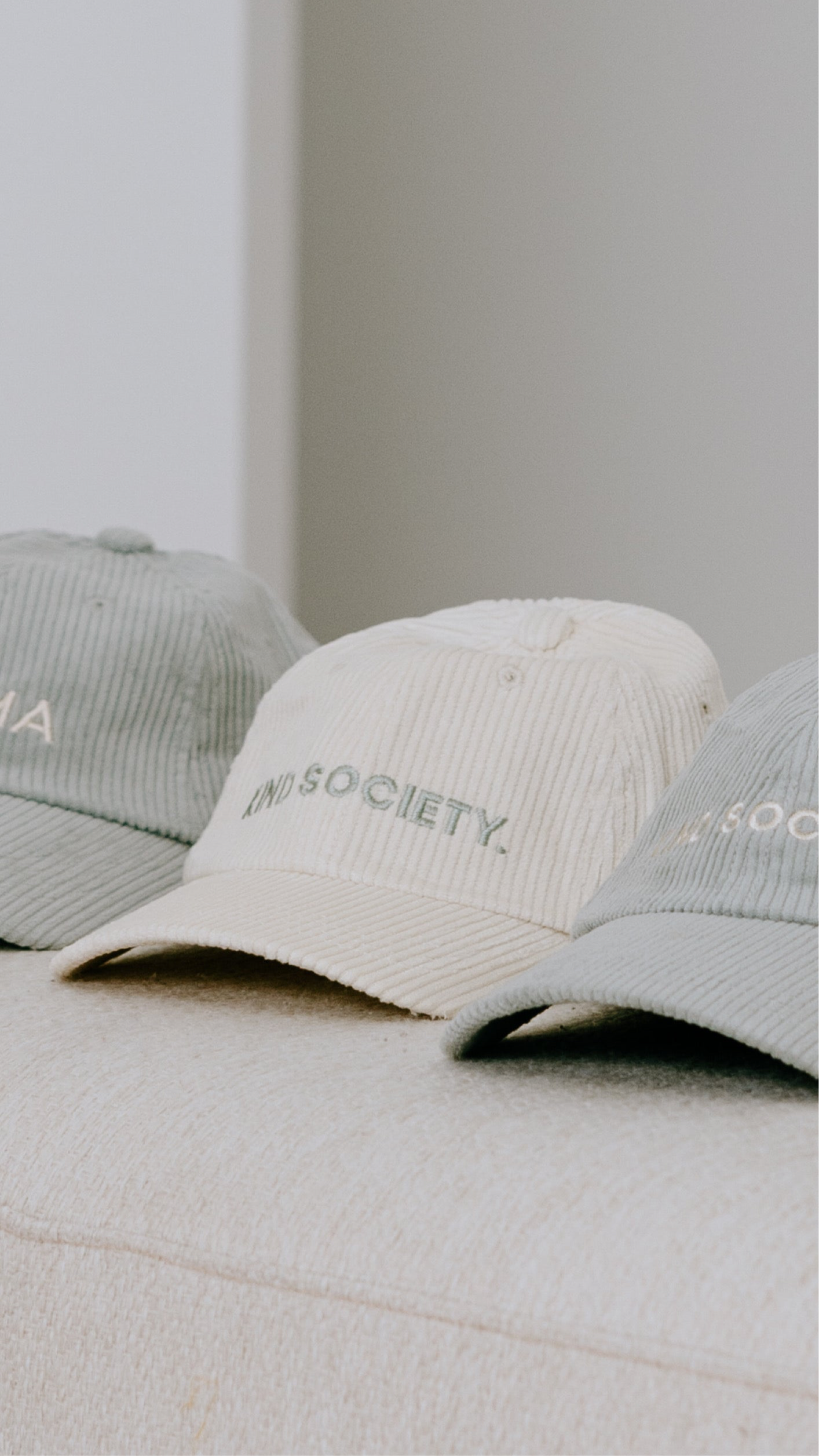 ‘Kind Society’ Corduroy Cap