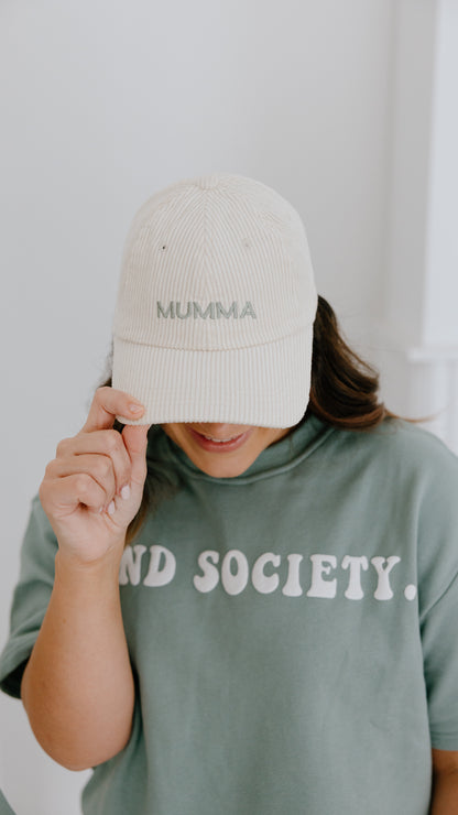 ‘Mumma’ Corduroy Cap