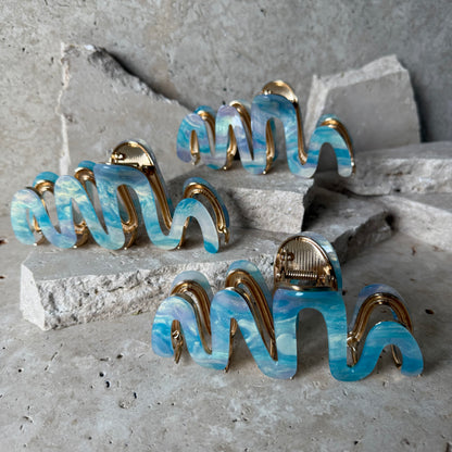 Luxury Wave Claw Clips