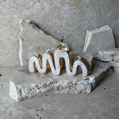 Luxury Wave Claw Clips