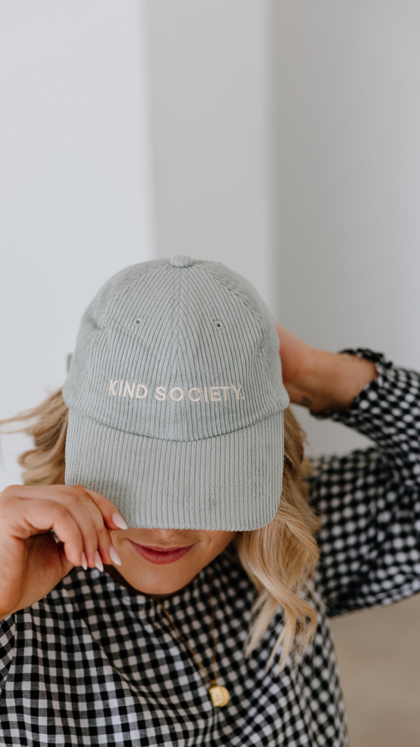 ‘Kind Society’ Corduroy Cap