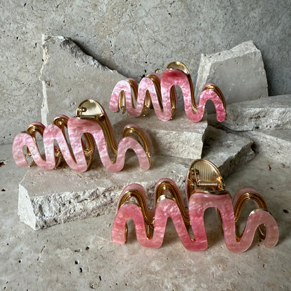 Luxury Wave Claw Clips